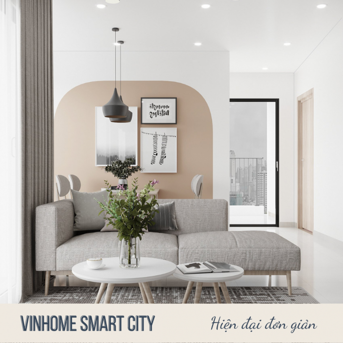 Thiết kế nội thất chung cư Vinhomes Smart City 60m2