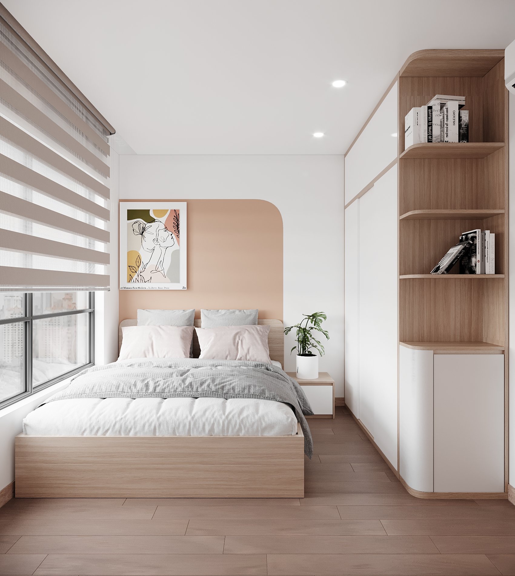 Thiết kế nội thất chung cư - Không gian phòng ngủ đẹp 3