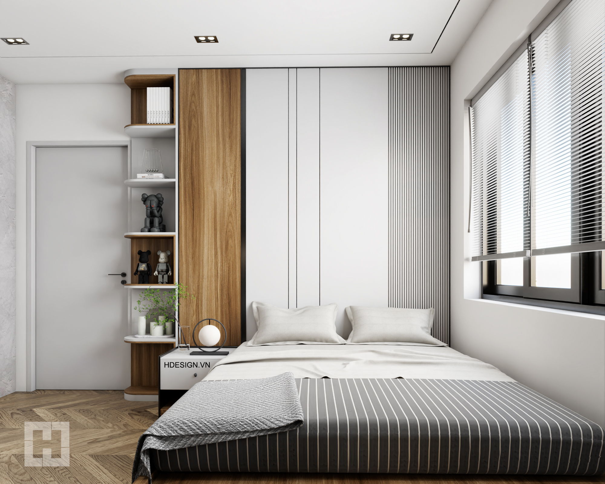 Thiết kế nội thất phòng ngủ đẹp - Mipec Rubik 360 -4